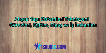 Ahşap Yapı Sistemleri Teknisyeni