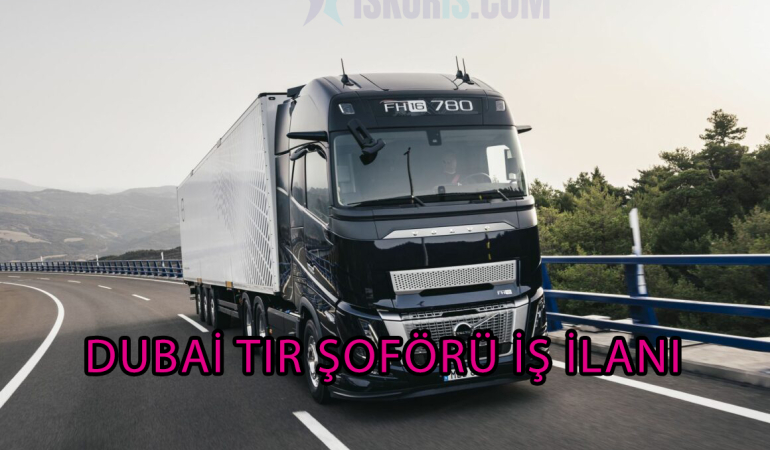 DUBAİ TIR ŞOFÖRÜ İŞ İLANI