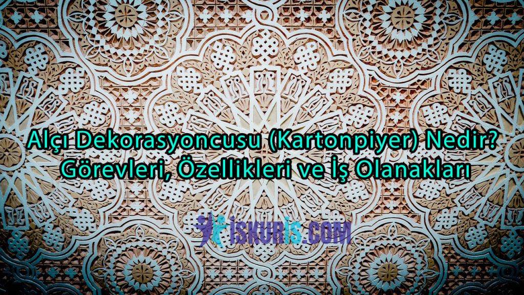 Alçı Dekorasyoncusu