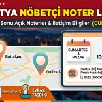 2026 Malatya Nöbetçi Noter Listesi: Hafta Sonu Hangi Noter Açık? (GÜNCEL)